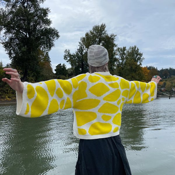 Intarsia Wave Knit