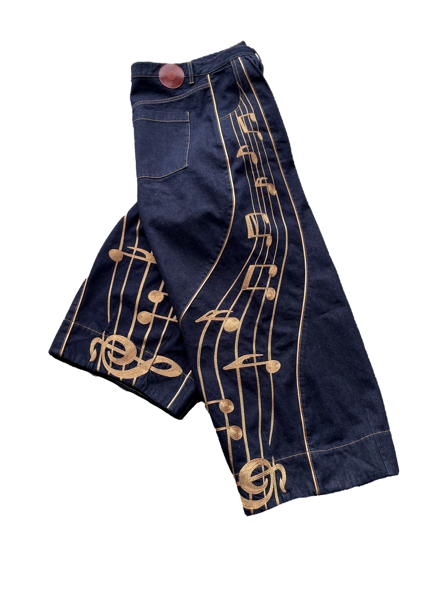 Warped Sheet Music Denim – Youngchickenpox