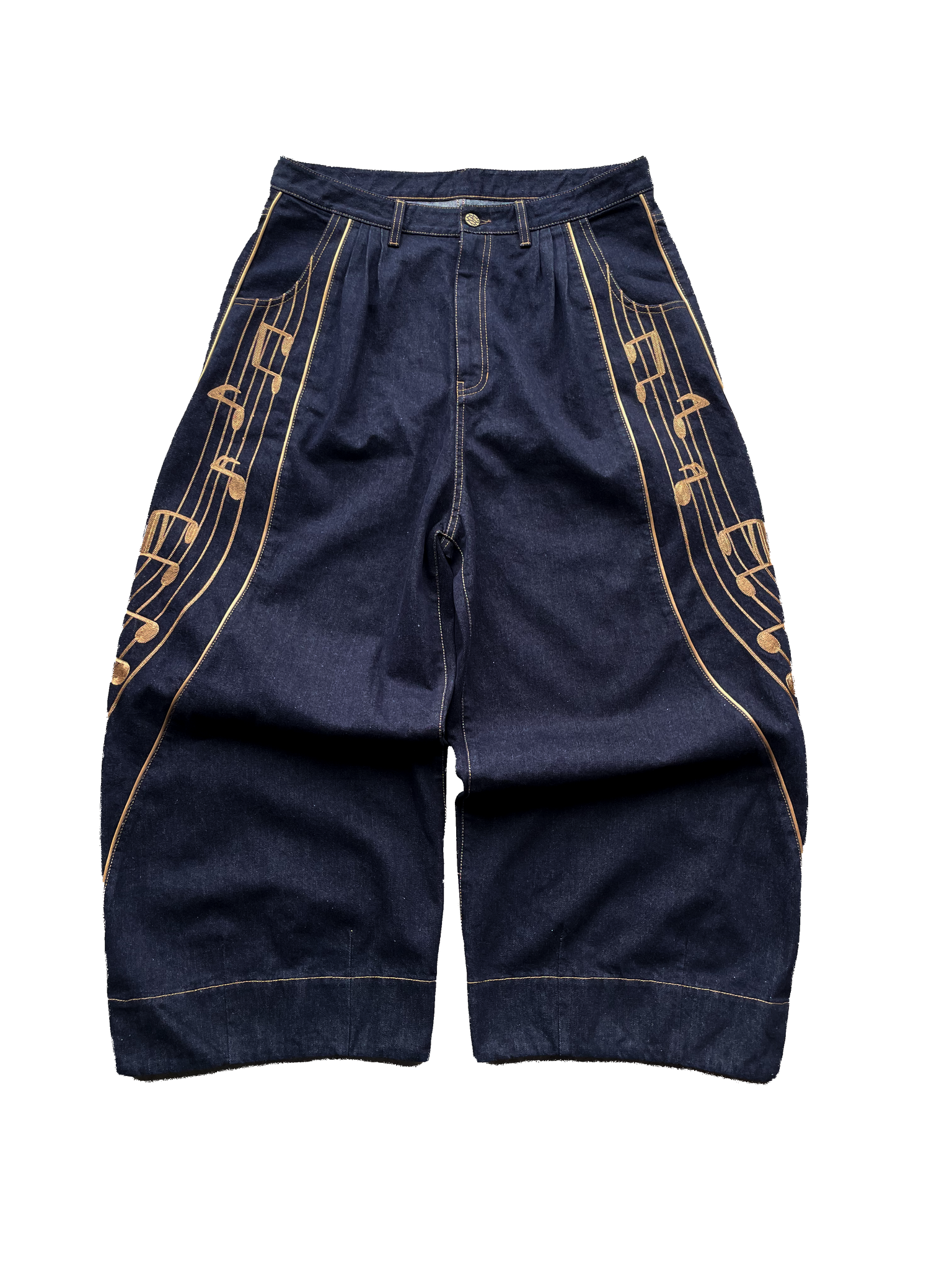 Sheet Music Chainstitch Denim