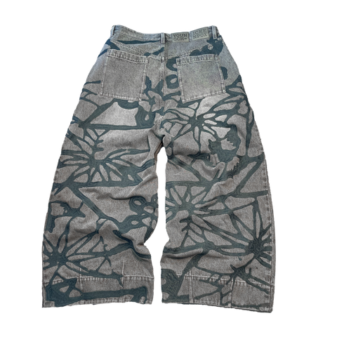 AOI Chainstitch Floral Denim