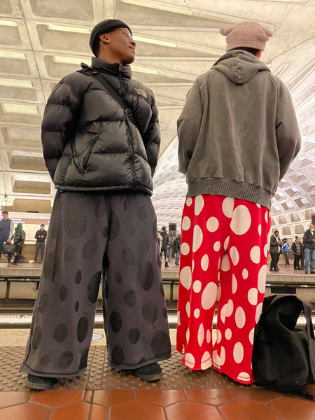 Black Polka Dot Pants